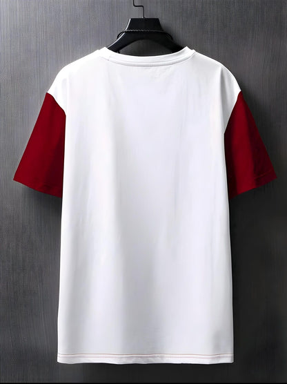 Camiseta con estampado de póker de dos tonos